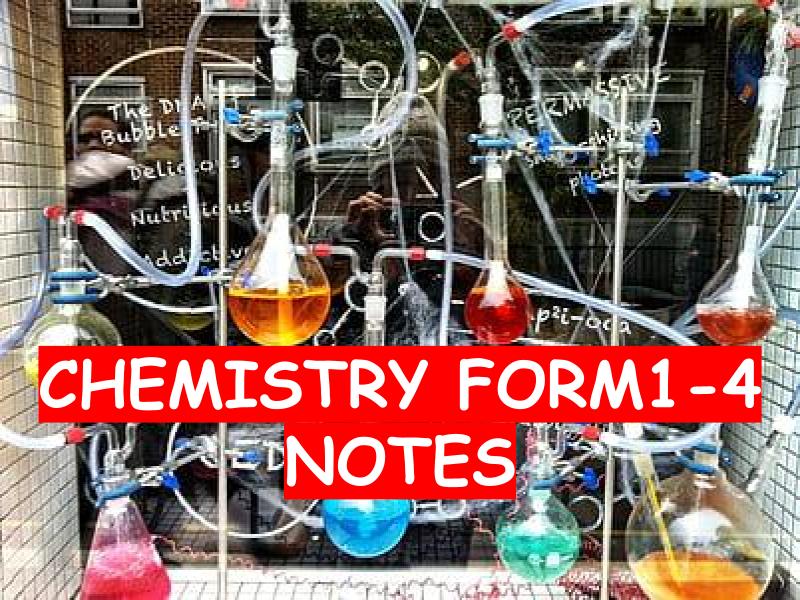 CHEMISTRY FORM 1-4 NOTES