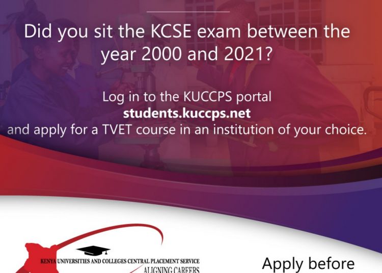KUCCPS Eligible to Apply For TVET Courses