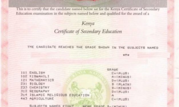 Requirements for Replacement of Lost KCSE/KCPE Certificates