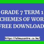 GRADE 7 TERM 1 SCHEMES OF WORK FREE DOWNLOAD.